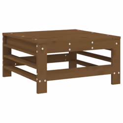 vidaXL Middle Sofas Patio Wooden Sectional Sofa with Cushions Solid Wood Pine - honey brown pine, footrest - Additional view 5