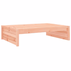 vidaXL Middle Sofa Outdoor Sectional Sofa with Cushions Black Solid Wood Pine - natural douglas, footrest - Additional view 5