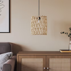 vidaXL Lamp Shade Bedside Lamp Shade Ceiling Lamp Shade Light Shade Wicker - Additional view 4