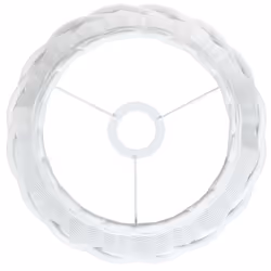 vidaXL Ceiling Lamp Shade Hall Wicker Ceiling Light Shade Pendant Lamp Shade - white, 30 x 20 cm - Additional view 4
