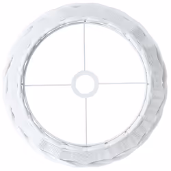 vidaXL Ceiling Lamp Shade Hall Wicker Ceiling Light Shade Pendant Lamp Shade - white, 38 x 23 cm - Additional view 4