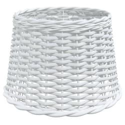 vidaXL Ceiling Lamp Shade Hall Wicker Ceiling Light Shade Pendant Lamp Shade - white, 40 x 26 cm
