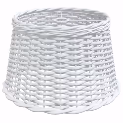 vidaXL Ceiling Lamp Shade Hall Wicker Ceiling Light Shade Pendant Lamp Shade - white, 45 x 28 cm