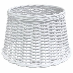 vidaXL Ceiling Lamp Shade Hall Wicker Ceiling Light Shade Pendant Lamp Shade - white, 45 x 28 cm