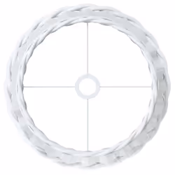 vidaXL Ceiling Lamp Shade Hall Wicker Ceiling Light Shade Pendant Lamp Shade - white, 45 x 28 cm - Additional view 4