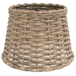 vidaXL Ceiling Lamp Shade Hall Wicker Ceiling Light Shade Pendant Lamp Shade - brown, 25 x 17 cm
