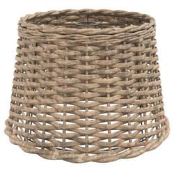 vidaXL Ceiling Lamp Shade Hall Wicker Ceiling Light Shade Pendant Lamp Shade - brown, 40 x 26 cm