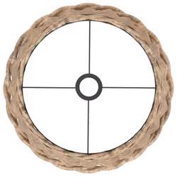 vidaXL Ceiling Lamp Shade Hall Wicker Ceiling Light Shade Pendant Lamp Shade - brown, 40 x 26 cm - Additional view 4