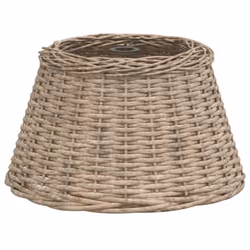 vidaXL Ceiling Lamp Shade Hall Wicker Ceiling Light Shade Pendant Lamp Shade - brown, 50 x 30 cm