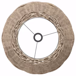vidaXL Ceiling Lamp Shade Hall Wicker Ceiling Light Shade Pendant Lamp Shade - brown, 50 x 30 cm - Additional view 4