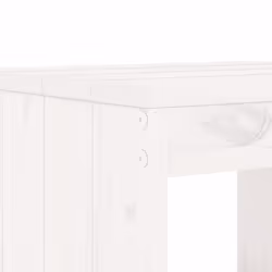 vidaXL Garden Bistro Set Outdoor Table and Chair Set 3 Piece Solid Wood Pine - white pine - Additional view 4