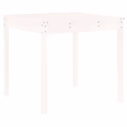 vidaXL Garden Bistro Set Outdoor Table and Chair Set 3 Piece Solid Wood Pine - white pine - Additional view 5