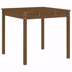 vidaXL Garden Bistro Set Outdoor Table and Chair Set 3 Piece Solid Wood Pine - honey brown pine - Additional view 5