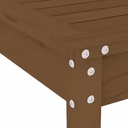 vidaXL Garden Bistro Set Outdoor Table and Chair Set 3 Piece Solid Wood Pine - honey brown pine - Additional view 6