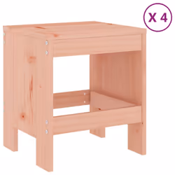 vidaXL Garden Dining Set Outdoor Table and Chair Set 5 Piece Solid Wood Pine - natural douglas