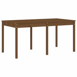 vidaXL Garden Dining Set Outdoor Table and Chair 13 Piece Solid Wood Pine - honey brown pine - Additional view 5