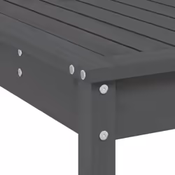 vidaXL Garden Bar Set Outdoor Bar Table Set Bar Stool 5 Piece Solid Wood Pine - grey pine - Additional view 6