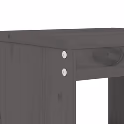 vidaXL Garden Bar Set Outdoor Bar Table Set Bar Stool 5 Piece Solid Wood Pine - grey pine - Additional view 4