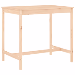 vidaXL Garden Bar Set Outdoor Bar Table Set Bar Stool 5 Piece Solid Wood Pine - natural pine - Additional view 5