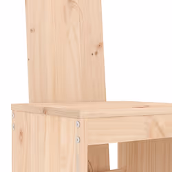 vidaXL Garden Bar Set Outdoor Bar Table Set Bar Stool 7 Piece Solid Wood Pine - natural pine - Additional view 4
