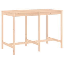 vidaXL Garden Bar Set Outdoor Bar Table Set Bar Stool 7 Piece Solid Wood Pine - natural pine - Additional view 5