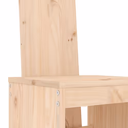 vidaXL Garden Bar Set Outdoor Bar Table Set Bar Stool 9 Piece Solid Wood Pine - natural pine - Additional view 4