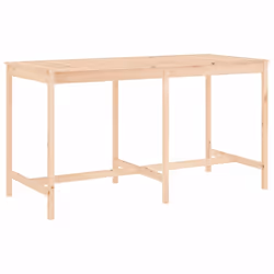 vidaXL Garden Bar Set Outdoor Bar Table Set Bar Stool 9 Piece Solid Wood Pine - natural pine - Additional view 5