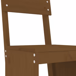 vidaXL Garden Bar Set Outdoor Bar Table Set Bar Stool 3 Piece Solid Wood Pine - honey brown pine - Additional view 4
