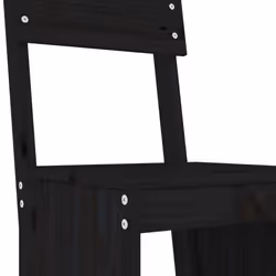 vidaXL Garden Bar Set Outdoor Bar Table Set Bar Stool 5 Piece Solid Wood Pine - black pine - Additional view 4