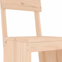 vidaXL Garden Bar Set Outdoor Bar Table Set Bar Stool 5 Piece Solid Wood Pine - natural pine - Additional view 4