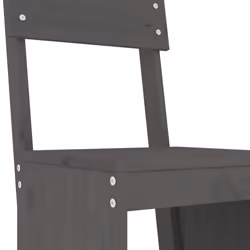 vidaXL Garden Bar Set Outdoor Bar Table Set Bar Stool 9 Piece Solid Wood Pine - grey pine - Additional view 4