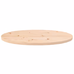 vidaXL Table Top Desk Top Dining Table Top for Table Solid Wood Pine Oval - brown, 70 x 35 x 2.5 cm - Additional view 2