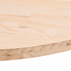 vidaXL Table Top Desk Top Wooden Dining Table Top White Solid Wood Pine Oval - brown, 60 x 30 x 2.5 cm - Additional view 4