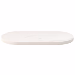 vidaXL Table Top Desk Top Wooden Dining Table Top White Solid Wood Pine Oval - white, 60 x 30 x 2.5 cm
