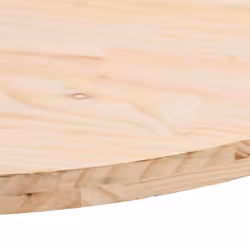 vidaXL Table Top Desk Top Wooden Dining Table Top White Solid Wood Pine Oval - brown, 110 x 55 x 2.5 cm - Additional view 4