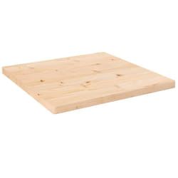 vidaXL Table Top Desk Top Wooden Table Top for Desk Solid Wood Pine Square - brown, 40 x 40 x 2.5 cm