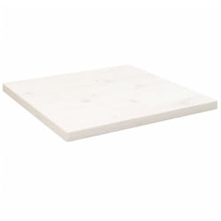 vidaXL Table Top Desk Top Wooden Table Top for Desk Solid Wood Pine Square - white, 40 x 40 x 2.5 cm