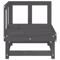 vidaXL Garden Middle Sofa Footrest Outdoor Sofa Coffee Table Solid Wood Pine - grey pine, corner sofa