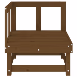 vidaXL Garden Middle Sofa Footrest Outdoor Sofa Coffee Table Solid Wood Pine - honey brown pine, corner sofa - Additional view 2