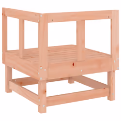 vidaXL Garden Middle Sofa Footrest Outdoor Sofa Coffee Table Solid Wood Pine - natural douglas, corner sofa - Additional view 4