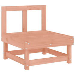 vidaXL Garden Middle Sofa Footrest Outdoor Sofa Coffee Table Solid Wood Pine - natural douglas, middle sofa