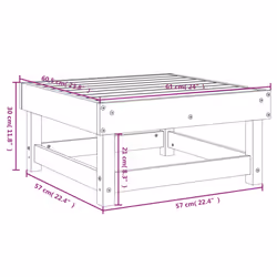 VidaXL 825381 outdoor bench Wood - Additional view 8
