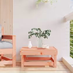 vidaXL Garden Middle Sofa Footrest Outdoor Sofa Coffee Table Solid Wood Pine - natural douglas, footrest