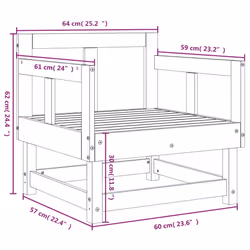 VidaXL 825390 outdoor bench Wood - Additional view 8