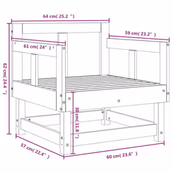 VidaXL 825391 outdoor bench Wood - Additional view 8