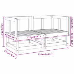 VidaXL 825394 outdoor bench Wood - Additional view 8