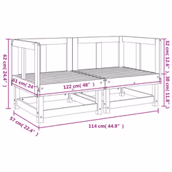 VidaXL 825395 outdoor bench Wood - Additional view 8