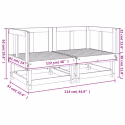 VidaXL 825396 outdoor bench Wood - Additional view 8