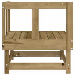 ) vidaXL Garden Middle Sofa Footrest Outdoor Sofa Coffee Table Solid Wood Pine - natural impregnated, corner sofa (2 pcs - Additional view 4