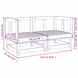 VidaXL 825403 outdoor bench Wood - Additional view 7